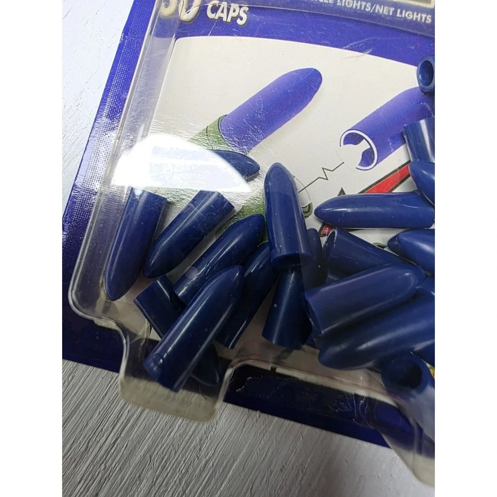 90 Christmas Magic Color Caps For Christmas Light Strand 60 Red 30 Blue NIB